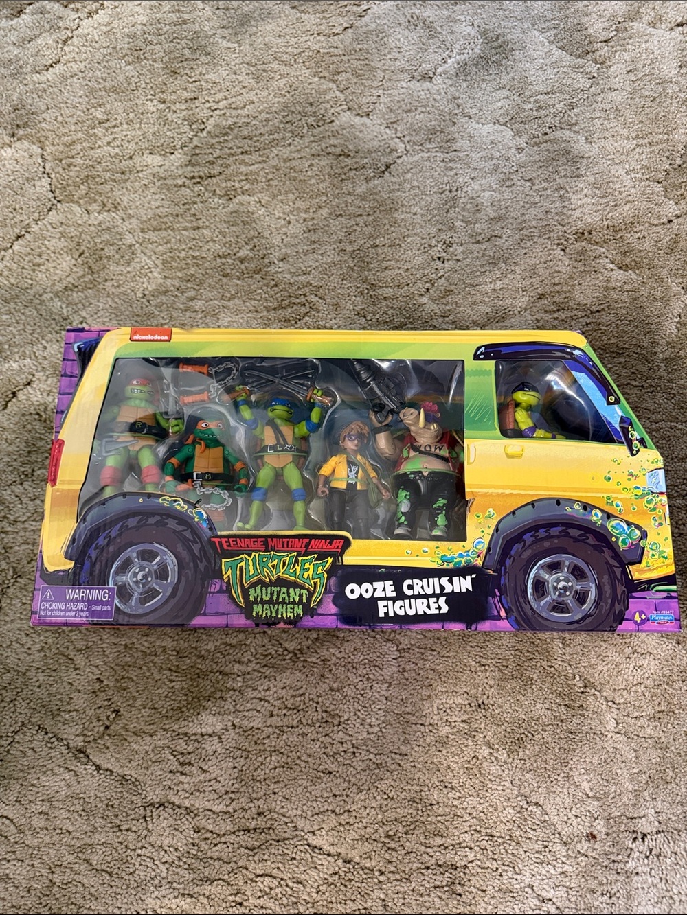 TMNT New Ooze Cruisin' Figures - Yellow Van Set